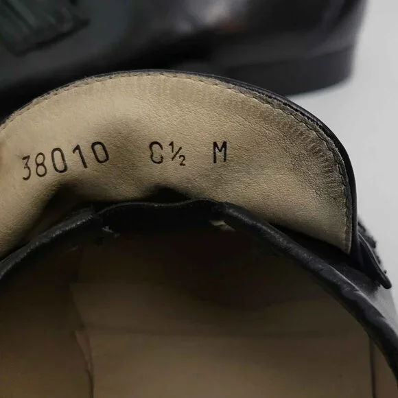 Vintage Bruno Magli Italian Loafers Black Leather Men's 8.5 M NEAR MINT - Picture 8 of 10